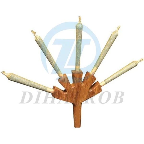 لوله سیگار کشیدن طبیعی پیش از رول لوله لوله ای از چوب bifurcated