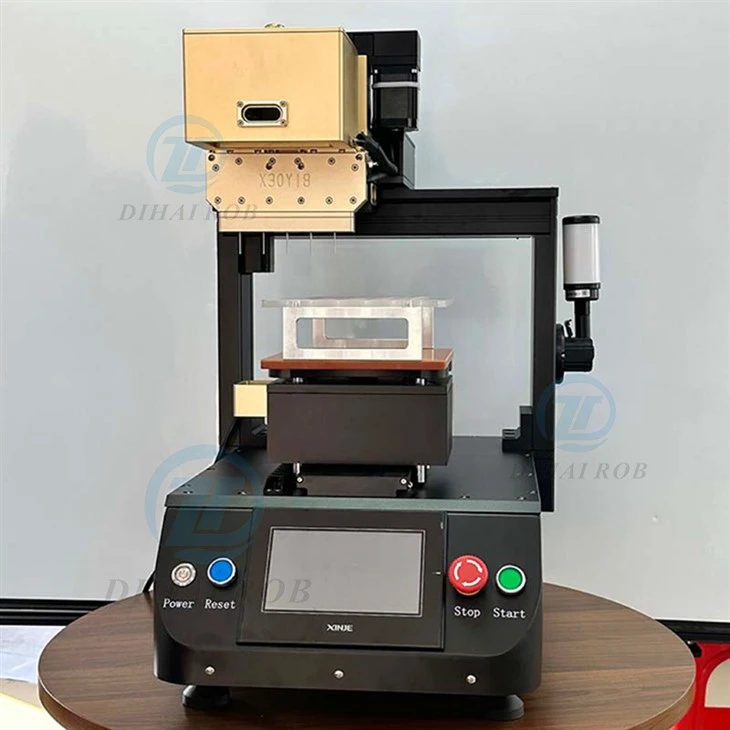 VAPE نیمه اتوماتیک 5- سوزن دستگاه پر کردن روغن گرمایش CBD با نور زنگ سه رنگ